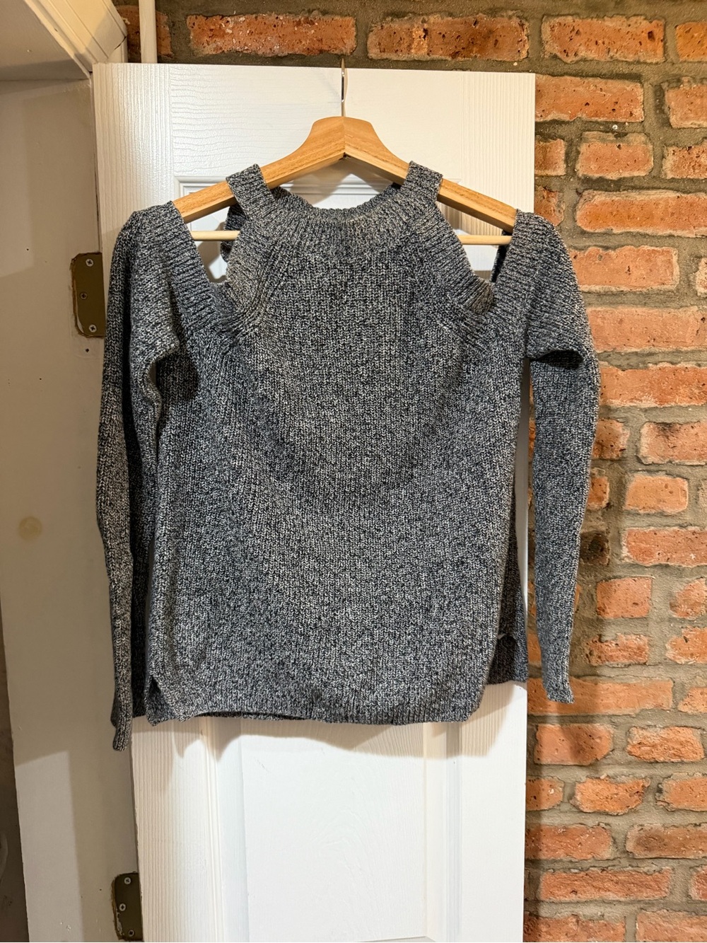 Rag & Bone cold shoulder grey sweater